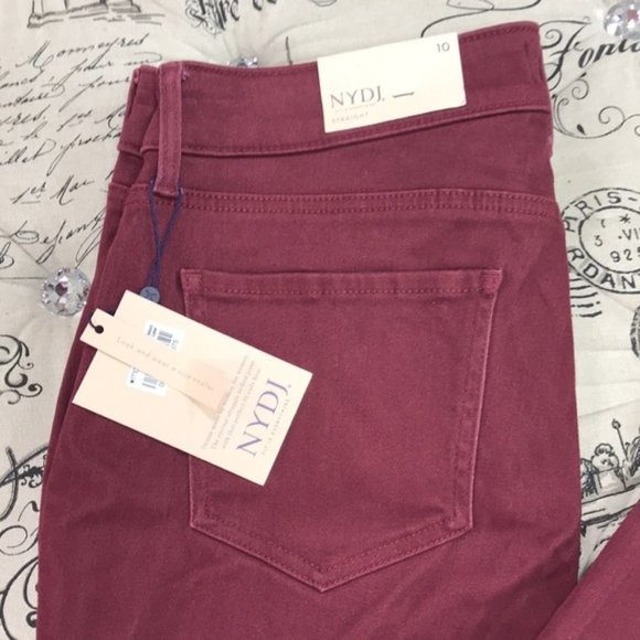 Nydj Marilyn Double Snap Straight Leg Jeans - Picture 9 of 10